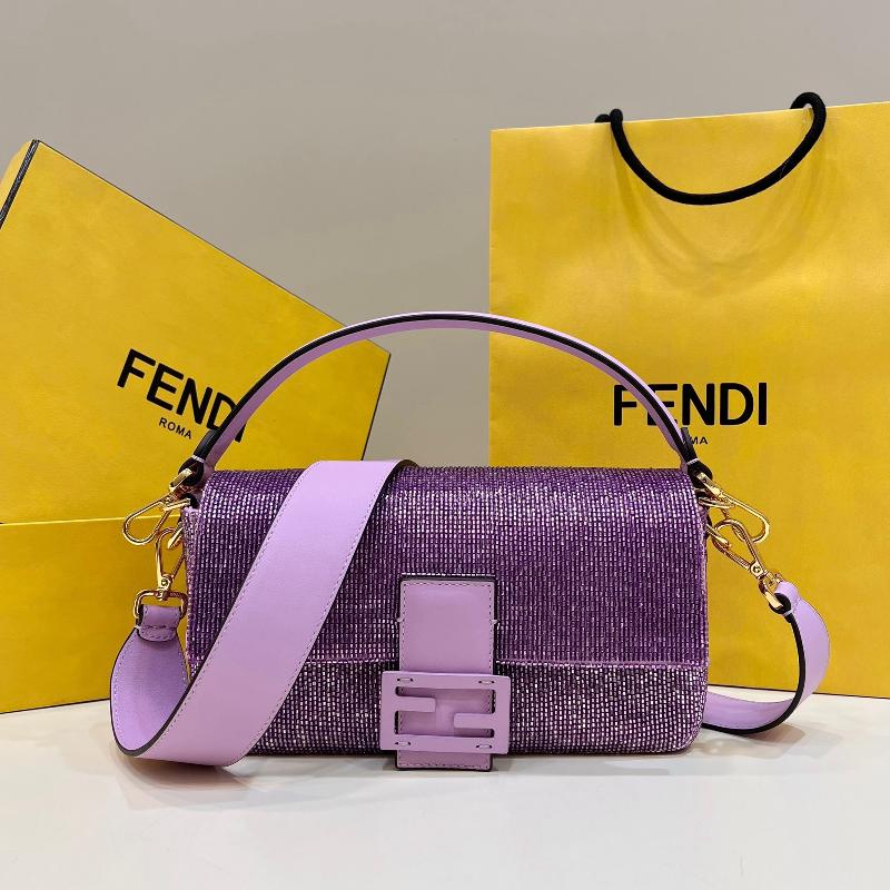 Fendi Clutches Shoulder Bag 8BR600 Little Pearl Purple